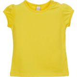 Sarı Basic Kız Bebek Çıtçıtlı Sıfır Yaka Karpuz Kol Tişört - 18 - 24 Ay
