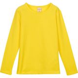 Sarı Basic Mevsimlik Likralı Uzun Kollu Kız Çocuk Tişört - 9 Yaş - Sarı - Sarı