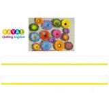 Sari - Beyaz Renk Gecisli Cizgili Quilling Kagidi