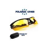 Sarı Camlı, Polarize UV400 Güneş Gözlüğü, Şık ve Koruyucu Tasarım