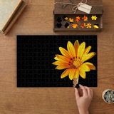 Sarı Çiçek - Bitkiler Tasarımı 240 Parça Ahşap Puzzle Ahşap Kutuda MP01107