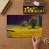 Sarı Çiçekler -Kır -Peyzaj Tasarımı 240 Parça Ahşap Puzzle Ahşap Kutuda MP05291