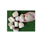 Sarı Çizgili Dolomit 2 Kg 6-10 Cm Sarı Dolomit Taş Dere Taşı Çakıl Taşı Bahçe Taşı Akvaryum Taşı