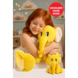 Sarı Fil Peluş Oyuncak 20×17 cm – Çocuk Odası Dekoru, Sevimli Bebek Hediyesi, Yumuşak Peluş Figür SLY-128680