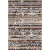 Sarı Geçişli Modern Geometrik Etnik Eskitme Desenli Boho Makinada Yıkanabilir Hafif Hav Toz Vermez Leke Tutmaz Kaymaz Taban Dijital Makine Baskı Halı Oturma Odası Salon Yolluk Koridor Mutfak Halısı