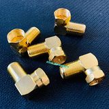 SARI GOLD F L Tip Vidalı Uydu Uyumlu Hızlı L Tip F Konnektör Kablo Ucu Rg6 Uydu Sistemi 5 Adet