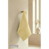 Sarı Greek El Havlusu - 50X90 Cm, 225 Gr, %100 Pamuk, Spa Ve Otel Havlusu