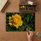 Sarı Gül - Çiçek Tasarımı 240 Parça Ahşap Puzzle Ahşap Kutuda MP01455