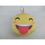 Sarı Gulen Yuz Emojı Ayna Susu (15X15cm) Gulen Yuz Emojı Yastık Asma Susu, Askı Susu