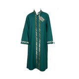 Sarı İşlemeli Sırmalı İmam Cübbesi - Yeşil