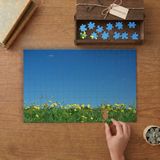 Sarı Karahindiba Bahçeşi - Doğa - Yeşillik Tasarımı 240 Parça Ahşap Puzzle Ahşap Kutuda MP02577