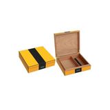 Sarı Karbon Fiber Humidor Puro Kutusu rc60