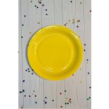Sarı Karton Tabak Yuvarlak 8 Adetli Paket