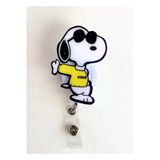 Sarı Kazaklı Snoopy Temalı Yoyo Yaka Kartlığı Aks-Skz-020