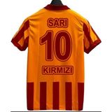 Sarı Kırmızı Futbol Forma Seti - Sarı - Kırmızı - 7 - 8 Yaş