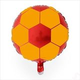 Sarı Kırmızı Futbol Topu Folyo Balon - 45 cm