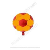 Sarı Kırmızı Futbol Topu Folyo Folyo Balon 45 cm 1 Adet