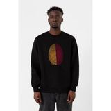Sarı Kırmızı Parmak İzi Siyah Erkek 2İp Sweatshirt