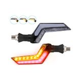 Sarı-Kırmızı Renk Motosiklet Sinyal Ledi Takımı Kayar DRL Gündüz