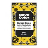 Sarı Kumaş Boyası Toz 12 Gr 1 Adet Nova Color Toz Kumaş Boyası Sarı Kot Pantalon Gömlek Tişört Tekstil Kumaş Boyası 1 Adet