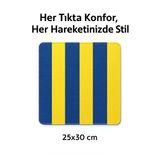 Sarı Lacivert Çizgili Mouse Pad Kanarya Tutkunlarına Özel Fenerbahçe Temalı