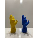 Sarı & Lacivert El Şeklinde Oyun Kolu Standı Pc&ps3&ps4&ps5 Uyumlu