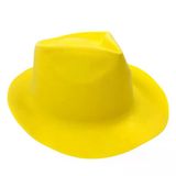 Sarı Lazer Plastik Kadife Fotr Model Şapka 30X25 Cm