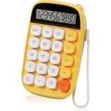 Sarı Mekanik Görünümlü LCD Ekranlı 10 Tuş Hesap Makinesi - Seçenek 1 - Cappuccino