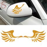 SARI MELEK KANADI OTOMOBİL YAN AYNALAR İÇİN ETİKET CS034