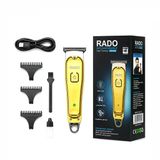 Sari Metal Kaplama - Usb Sarjli - T 3 Kesim Tarak - Şişe - Temizleme Firça Saç Sakal Kesme - Traş Makine Rd-3638 (5047)