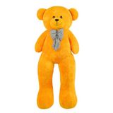 Sarı Papyonlu Dev Pelüş Ayıcık,Yumuşak ve Sevimli Büyük Boy Oyuncak Ayı,Sarılmalık Sevgiliye Hediye Ayıcık (130cmSarı)