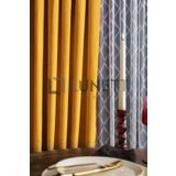 Sarı Rengi Orta Pileli 1X2,5 Fon Perde 12478 lntor, 90 x 280