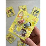 Sarı Renk 2 Adet Washi Bant (2*3m) ve Kesim Aparatlı Mini Set/ Washi Tape/Masking Tape/Desenli Bant/Bullet Journal