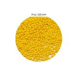 Sarı Renk 4 Mm Yaklaşık 220 Adet/20 Gram Cam Boncuk Oya Yazma Bileklik Ve Kolye