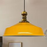Sarı Renk Asaletli Eskitme Knob Başlık Retro Sarkıt Lamba Restoran Salon Aydınlatma
