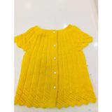 Sari Renk Orgu Bebek Yelegi