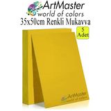 Sarı Renkli Mukavva 35X50 Cm 5 Adet 1 Paket Renkli Sert Karton 1.0 Mm Anasınıfı Hobi Etkinlik Okul Öncesi Elişi