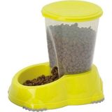 Sarı Renkli Saklamalı Mama Kabı, 1,5 Lt, Kedi ve Köpek Için, Çok Renkli Tasarım - Seçenek 1
