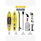 Sarı SET 325 x 82x15 Paddle Board Şişme Sörf Tahtası Full Set