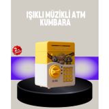 Sarı Şifreli Eğitici Çocuk Kumbarası Otomatik Para Girişli