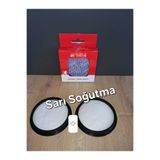 sarı soğutma Arnica Solara Tower ET 13490 -Solara Şarjlı Dik Süpürge Pro Mop ET13470 ön filtre 2 li set