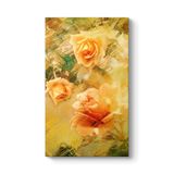 Sarı Soyut Güller Tablosu 60 x 100
