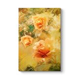 Sarı Soyut Güller Tablosu 70 x 100