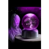 SARI STORE Küçük Prens Işıklı Kristal Cam Küre, Rgb Led Aydınlatmalı Dekoratif Küre Lamba