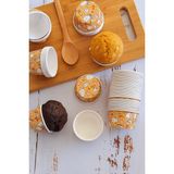 Sarı Tavşan Desenli Kek Kapsülü 50 Adet | Renkli Muffin Cupcake Kağıdı – 50X39 mm