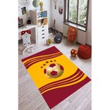 Sarı Ve Kırmızı Kaymaz Taban Taraftar Gs Halısı Vh055