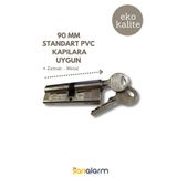 sarıalarm Pvc ve Alüminyum Kapılar İçin Kilit Göbeği Barel (Eko) 90mm