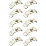 SARIALARM Vela - Zebra ve Stor Perde Montaj Aparatı Takmatik - Portray 10 Adet( Geniş Kasa- 4,5 Cm) - 1BW-Beyaz