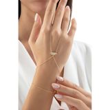 SARIASLAN Yeni Ürün 925 Ayar Lotus Çiçeği Şahmeran Bileklik 14 K Gold Renk