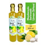 Sarıbahçe Sarımsaklı Maydonozlu Limon Sirkesi 500 ml 2'li Paket - Organik Doğal Fermente